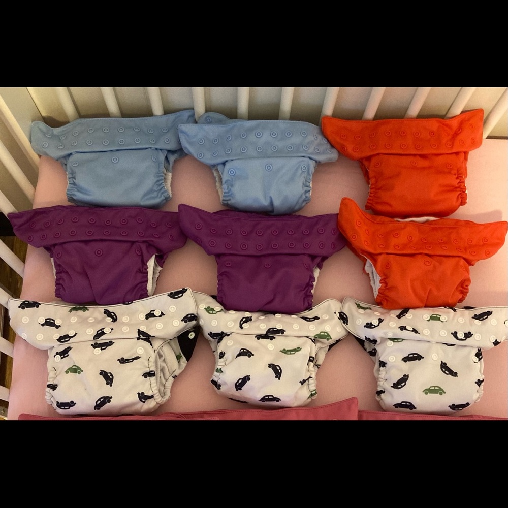 9 Bumgenius Freetime AIO cloth diapers